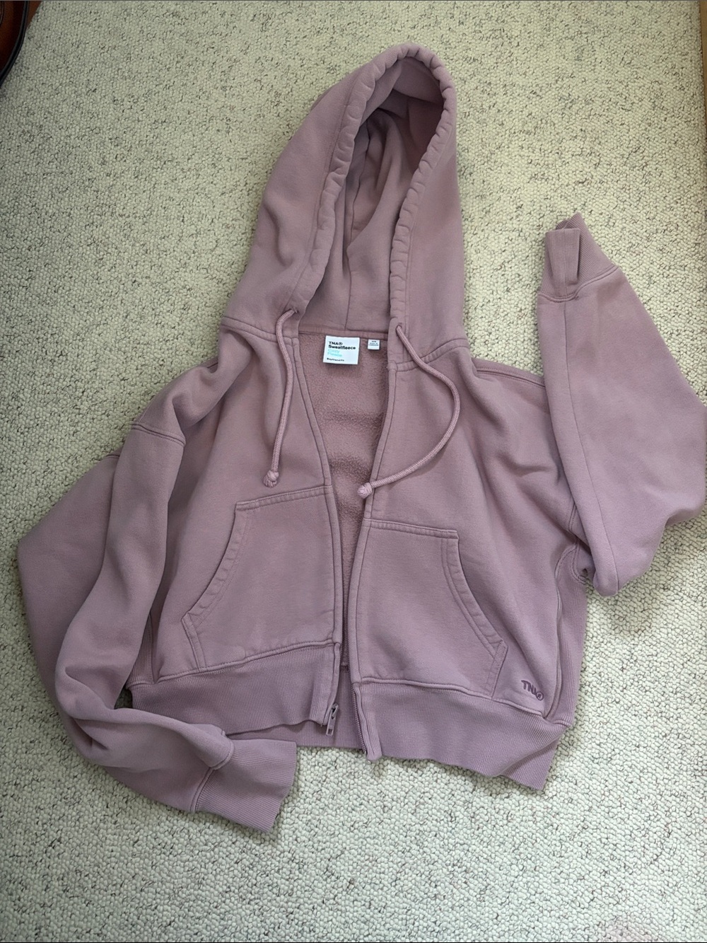TNA Mauve Zip-Up Hoodie